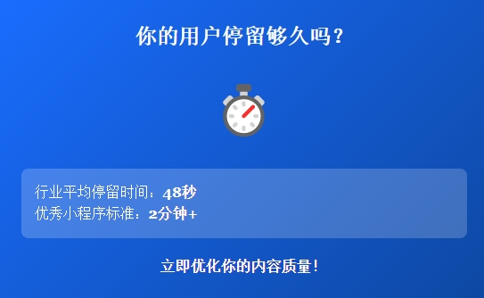 微信小程序用户停留时长